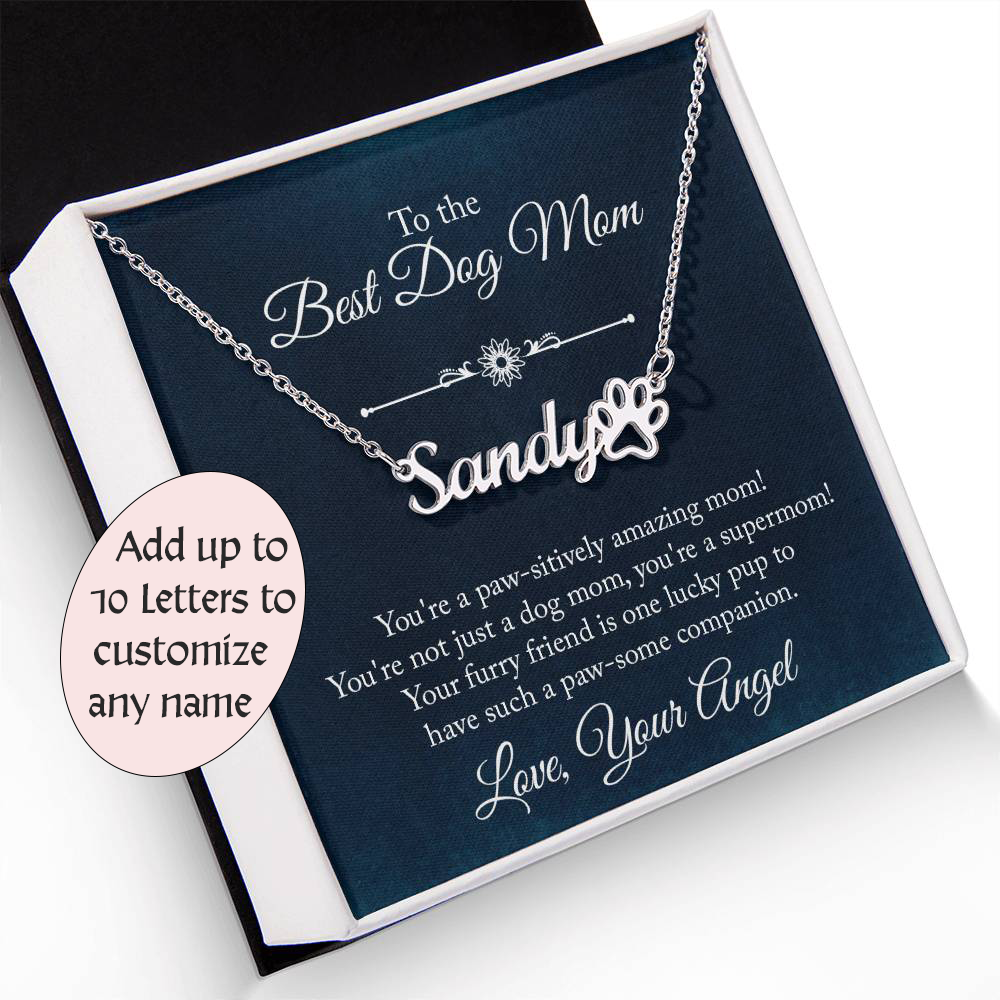 Personalized Name Necklace for the Paw-somly Perfect Mom