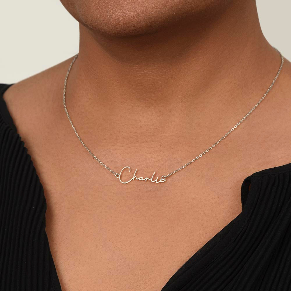 To My Beautiful Girlfriend, Custom Name Necklace