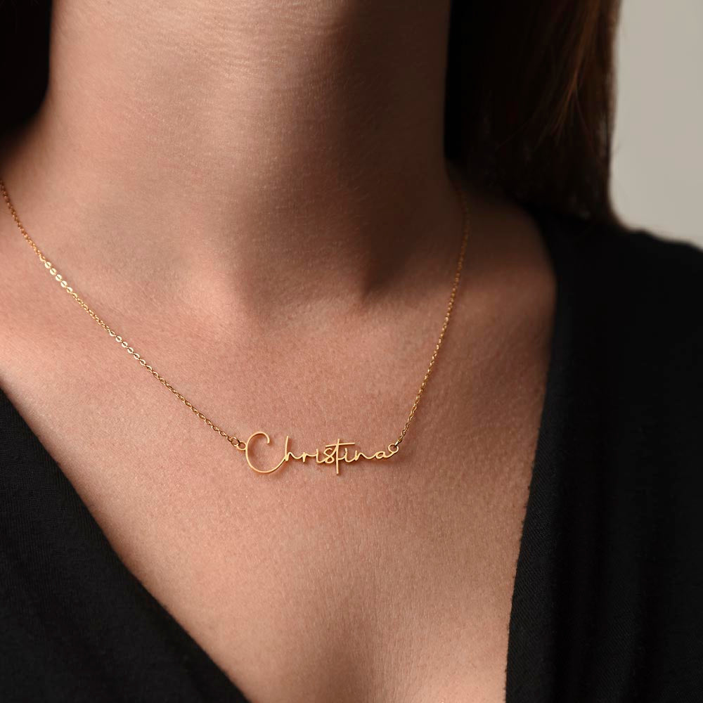 To My Beautiful Girlfriend, Custom Name Necklace