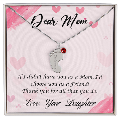 Custom Birthstone Necklace