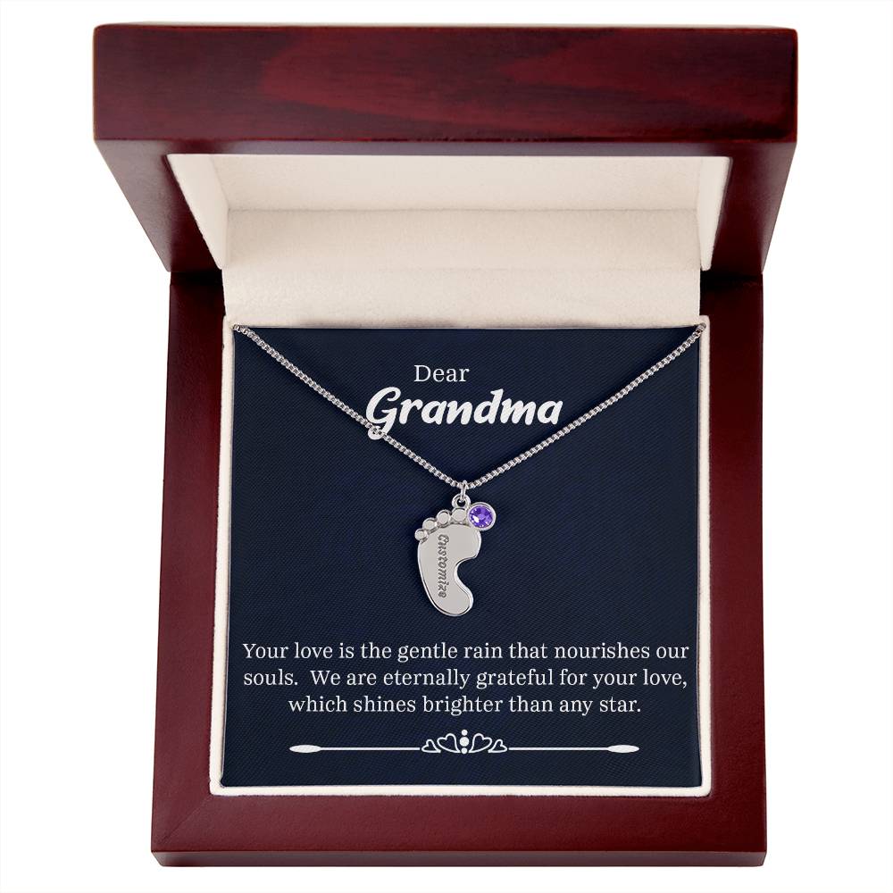 Grandma's Custom Birthstone Necklace