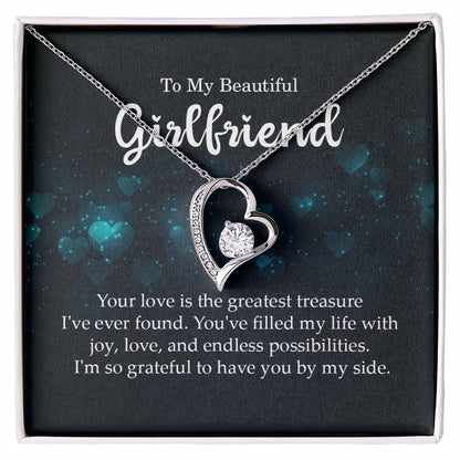 To My Beautiful Girlfriend - Forever Love Necklace