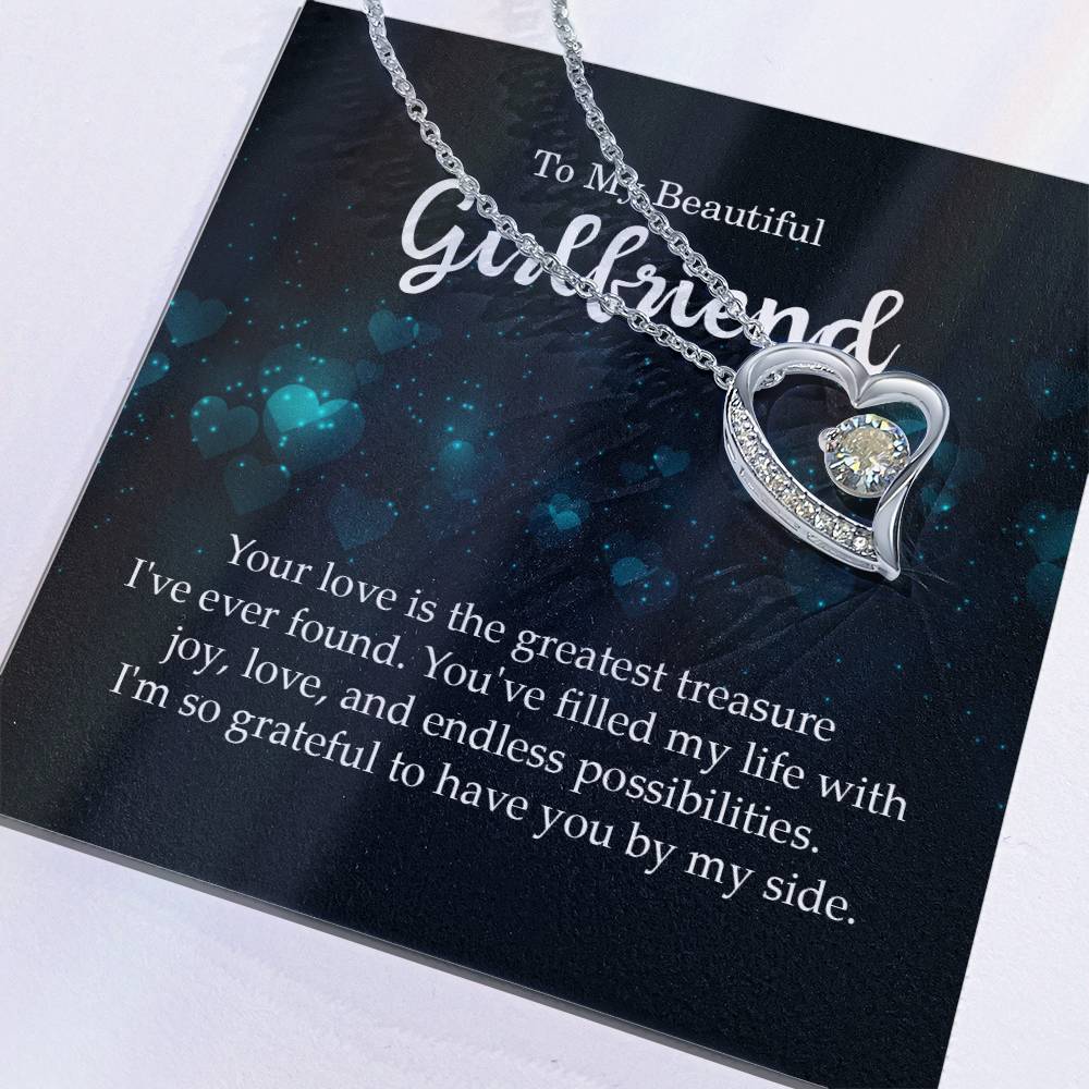 To My Beautiful Girlfriend - Forever Love Necklace